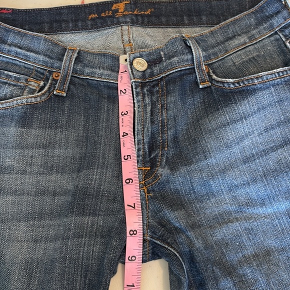 7 For All Mankind Flare & Wide Leg Denim Blue Jeans Wmn’s Sz 28 - Picture 10 of 10